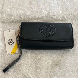 Christian Lacroix Park Smooth Black Clutch